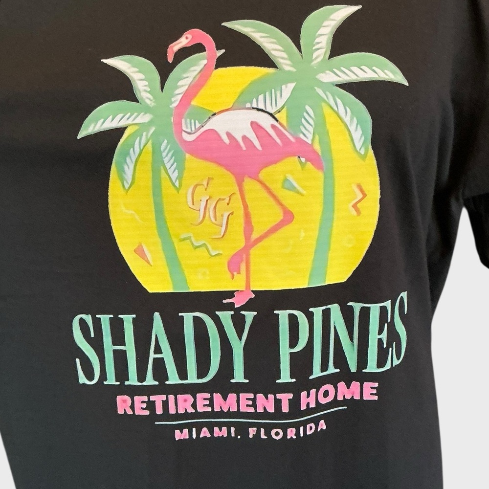 Golden Girls Graphic Tshirt Tee Shady Pines Flamingo